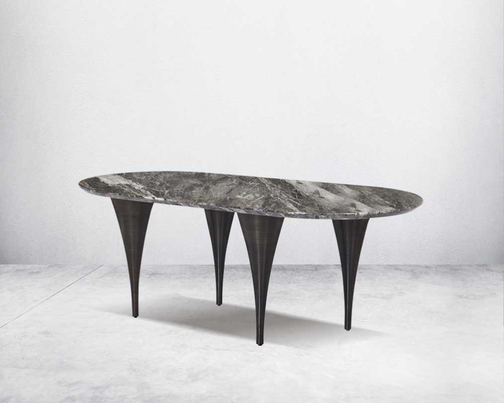 Nuria 6 Seater Marble Dining Table
