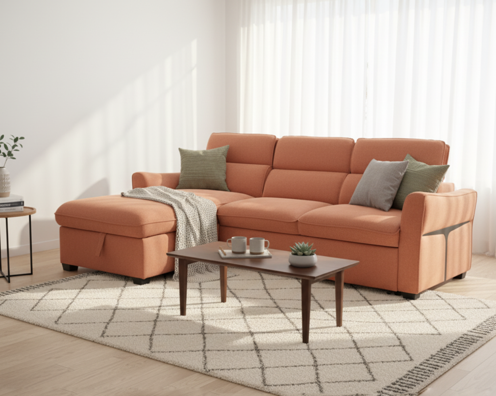 Abrazo Sectional Sofa Cum Bed