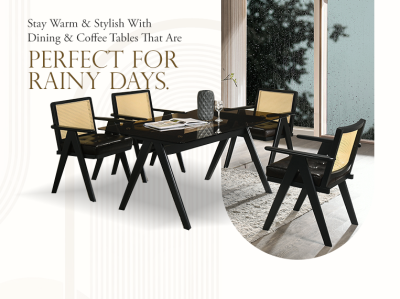 Stay Warm & Stylish With Dining & Coffee Tables That Are Perfect For Rainy Days.