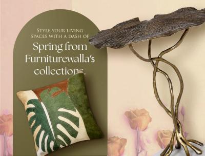  Style your living spaces with a dash of Spring from Furniturewalla’s collections.